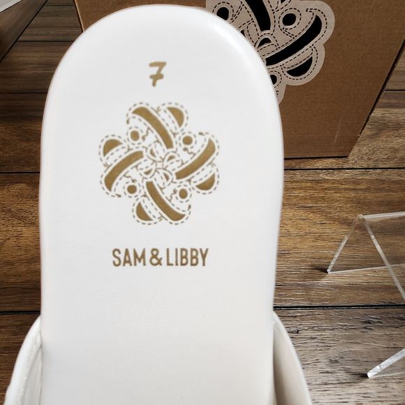 Sam & Libby Indie Double Bow Wht. Sandles 7 W/Box - Picture 4 of 8